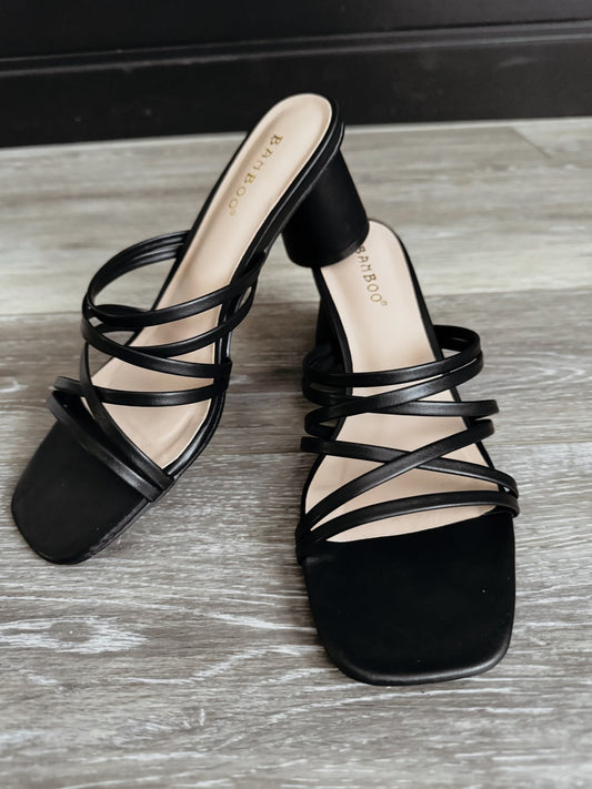 Bamboo Block Heel